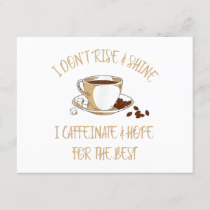 Funny Coffee - Ich bin nicht aufgewachsen und glau Begleitkarte