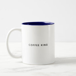 Funny Coffee King Breakfast Kaffee Tasse