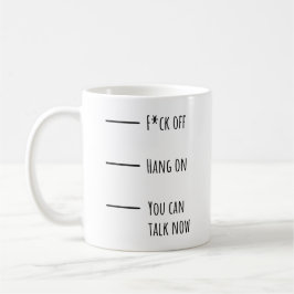 Funny Coffee Levels Tasse for Office - Reden Sie n