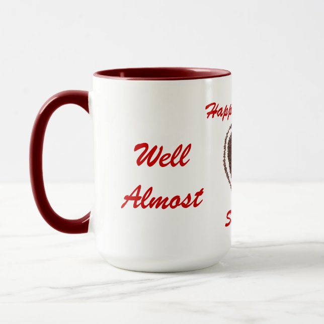 Funny coffee & Liebe Herzenslust Tasse (Links)