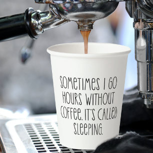 Funny Coffee Loans Sarcastic Typografy Zitat Pappbecher