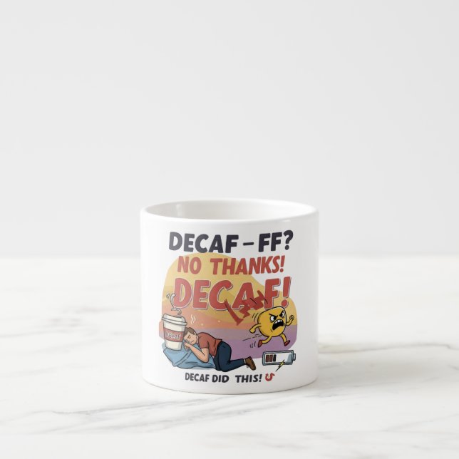 Funny Coffee Lover Espresso Tasse (Vorderseite)