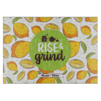 Funny Coffee Lover Zitat Vintag Lemon Muster