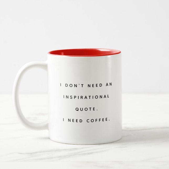 Funny Coffee Loves Quote Mug Zweifarbige Tasse (Links)