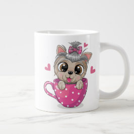 Funny Coffee Mugs - Jumbo Tasse - Niedliches Dog A
