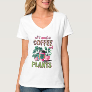 Funny coffee Pflanze Art T-Shirt