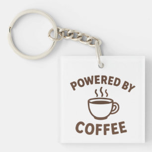 Funny Coffee Schlüsselanhänger - "Powered by Coffe