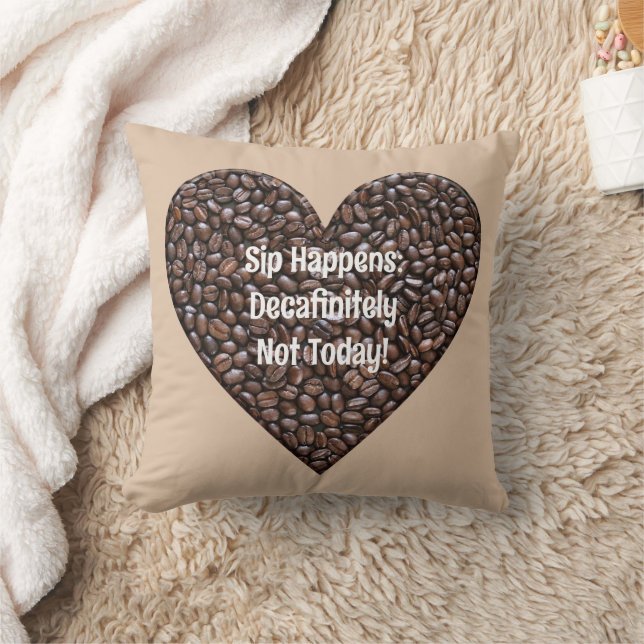 Funny Coffee Sprichwort Kissen (Decke)