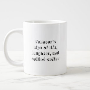 Funny Coffee Sprichwort mit Personalisierung Tasse