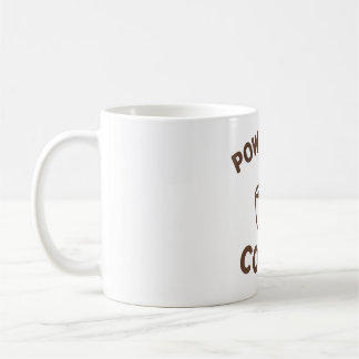 Funny Coffee Tasse - Design "Powered by Coffee"