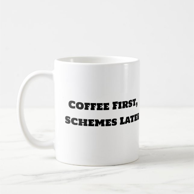 Funny Coffee Tasse - Erste Kaffeemaschinen später (Links)