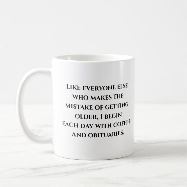 Funny Coffee Tasse für Senioren (Links)