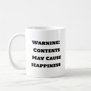 Funny Coffee Tasse - Warninhalte können Happ verur