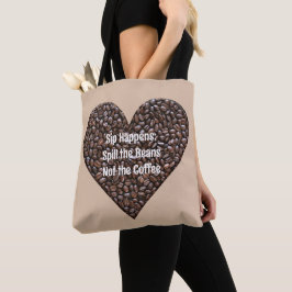 Funny Coffee Zitat Tasche