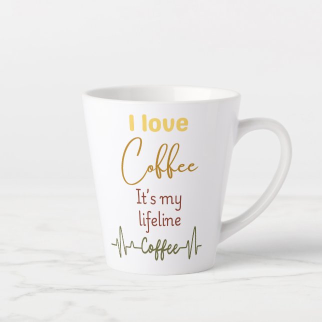 Funny Coffein Addict Latte Tasse - Kaffee Funny Fu (Rechts)