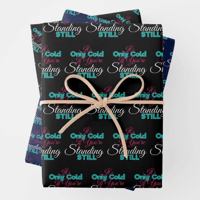 Funny Cold Weather Winter Wanderangebot Geschenkpapier Set (Beispiel)