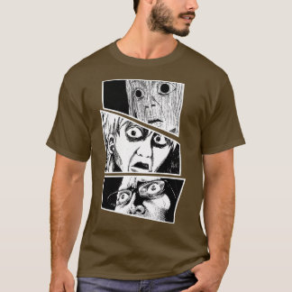 Funny Collage schockierte Gesichter T-Shirt