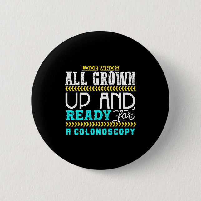 Funny Colonoscopy Joke Medical Humor Checkup  Button (Vorderseite)