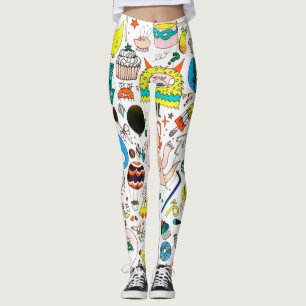 Funny Colorado Alien Monsters Party  Leggings