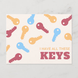 Funny Colorado Illustriert Key Postkarte