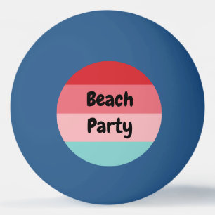 Funny Colorful Beach Partys Tischtennisball