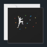 Funny Colorful Boulder Climber Geschenk Einladung<br><div class="desc">Einfaches Design für den Bohrer. Ideal für alle,  die gerne bouldern in ihrer Freizeit und klettern als Hobby.</div>