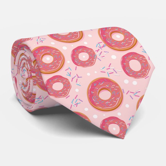 Funny Colorful Doughnut Neck Tie Krawatte (Gerollt)