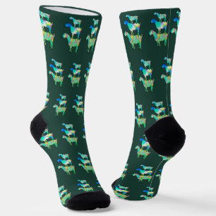 Funny Colorful Goat Pattern Socken