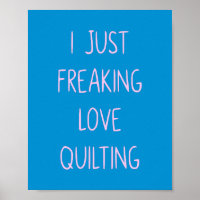 Funny Colorful Quilting Liebe Sprichwort für Quilt