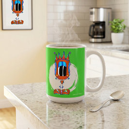 Funny, Colorful, Quirky, Cartoon Character Kaffeetasse