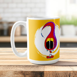 Funny, Colorful, Quirky, Cartoon Character Kaffeetasse