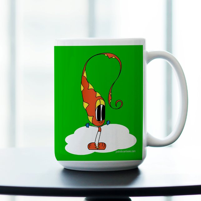 Funny, Colorful, Quirky, Cartoon Character Kaffeetasse (Hey! Check out this totally excellent cartoon character mug!)