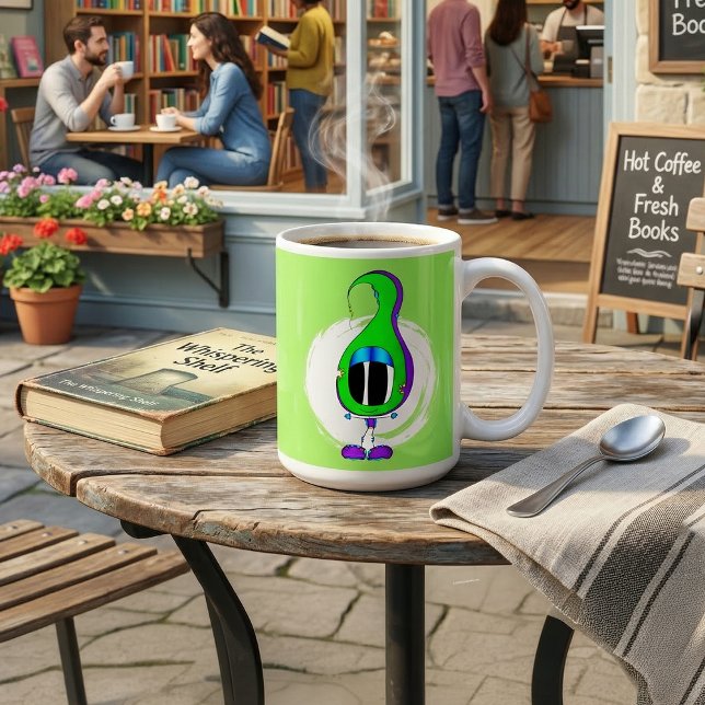 Funny, Colorful, Quirky, Cartoon Character Kaffeetasse (Take a look at this most awesome cartoon character mug!)