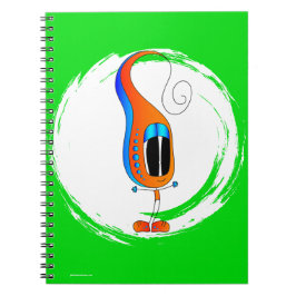 Funny, Colorful, Quirky, Cartoon Character Notizblock