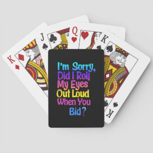 Funny Colorful Sarcastic Spielkarten Deck