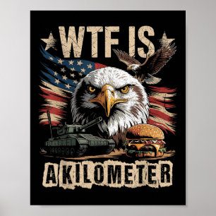 Funny Combo Meme Eagle Burger Tank Wtf ist ein Kil Poster