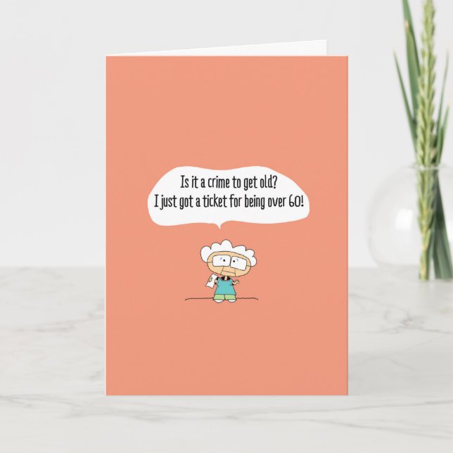 Funny Comic Birthday Greeting Card - 114 Karte (Vorderseite)