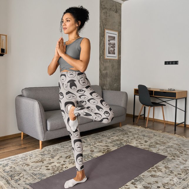 Funny Comic Faces Leggings (Von Creator hochgeladen)