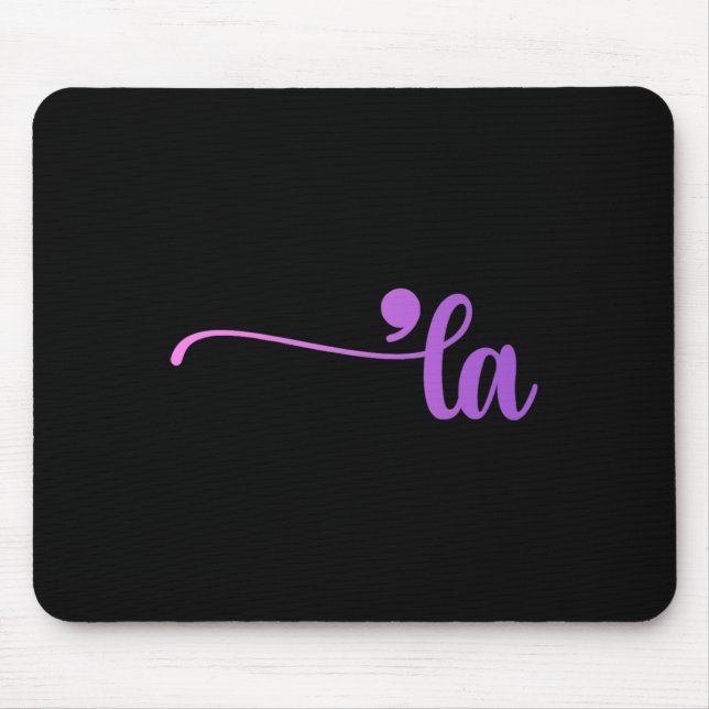 Funny Comma La Coloring Mousepad (Vorne)