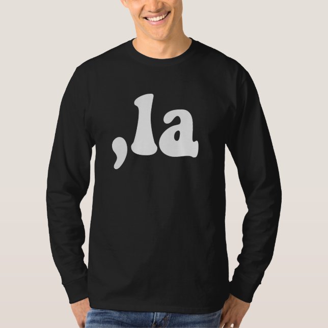 Funny Comma La Kamala für den Präsidenten 2024 T-Shirt (Vorderseite)