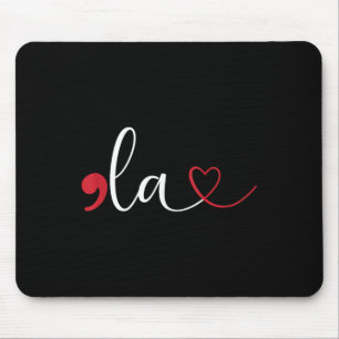 Funny Comma La Kamala Harris Punctuation La Electi Mousepad