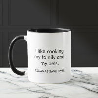 Funny Commas rette Sarcastic Novelty