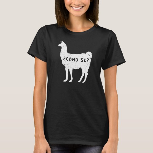 Funny Como se Llama T Shirt Sayi (Vorderseite)