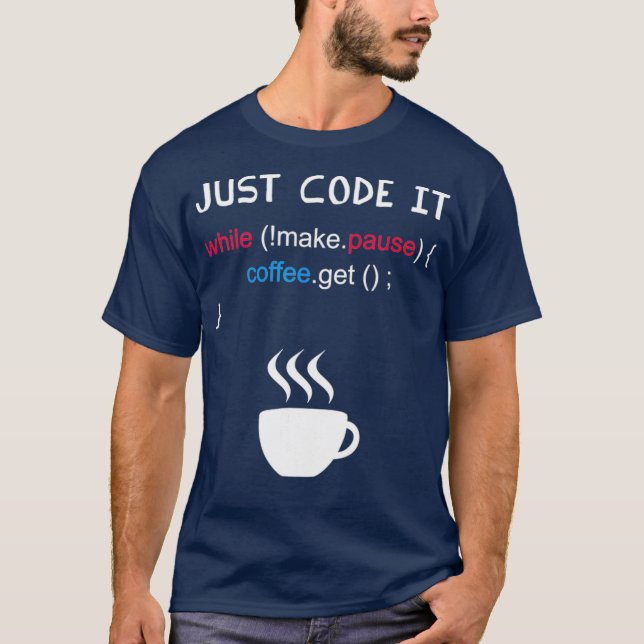 Funny Computer Coding Programming T-Shirt (Vorderseite)