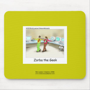 Funny Computer Geek Cartoon für hochwertige Maus P Mousepad