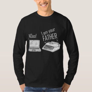 Funny Computer Schreibmaschine Ich bin dein Vater  T-Shirt