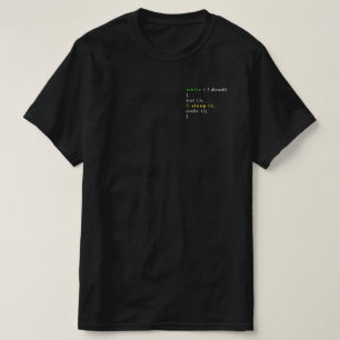Funny Computer Science Programmer isst Schlafcode T-Shirt