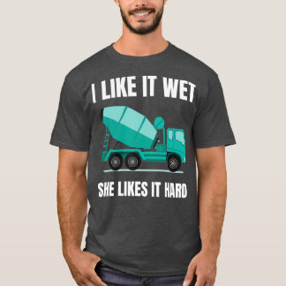Funny Concrete Mixer Cement Mixer Truck Driver T-Shirt