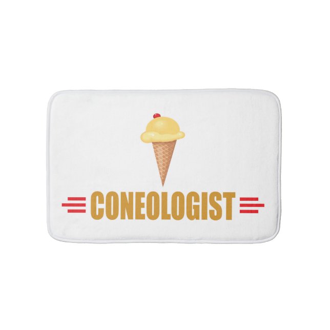 Funny Coneologist Ice Cream Badematte (Vorderseite)
