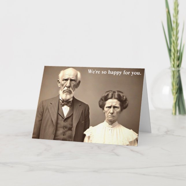 Funny Congratulations Card mit Old Couple Karte (Vorderseite)